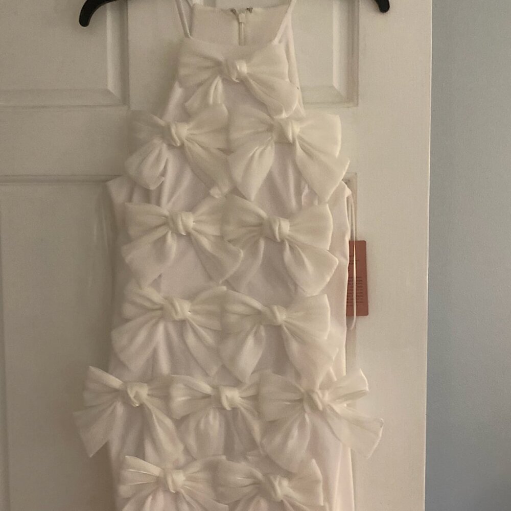 NWT BHLDN Sleeveless Allover Bow Mini Dress - Size Large - Picture 7 of 9